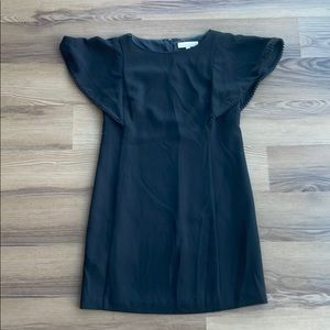 LOFT black work or dinner dress with cute sleeves